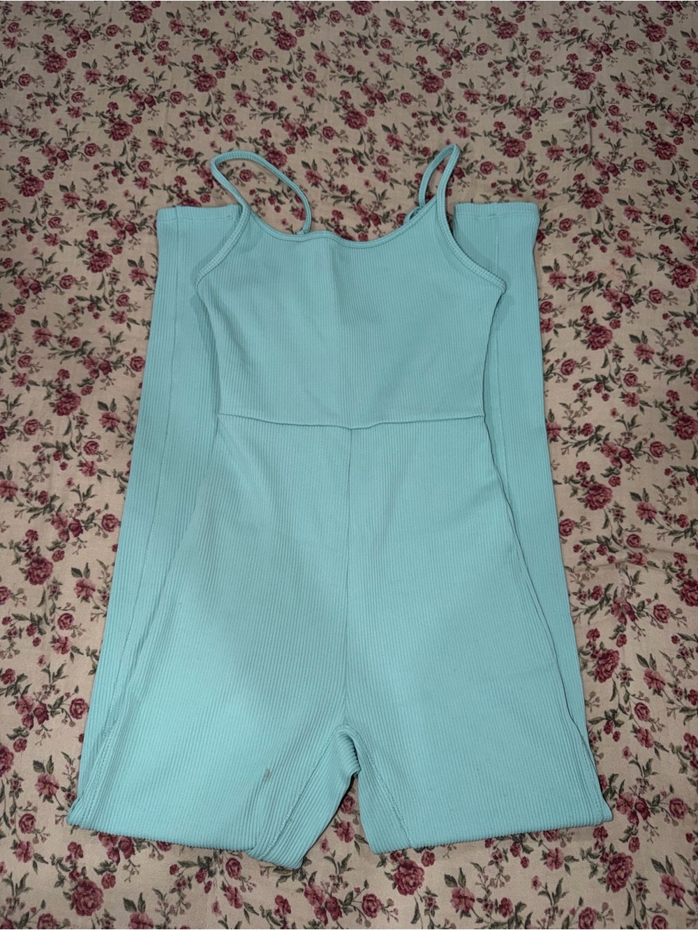 wild fable Aqua Ribbed Tank Top